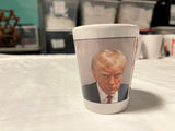 TRUMP MUG SHOT GLASSES (get it? whee!)