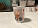 TRUMP MUG SHOT GLASSES (get it? whee!)
